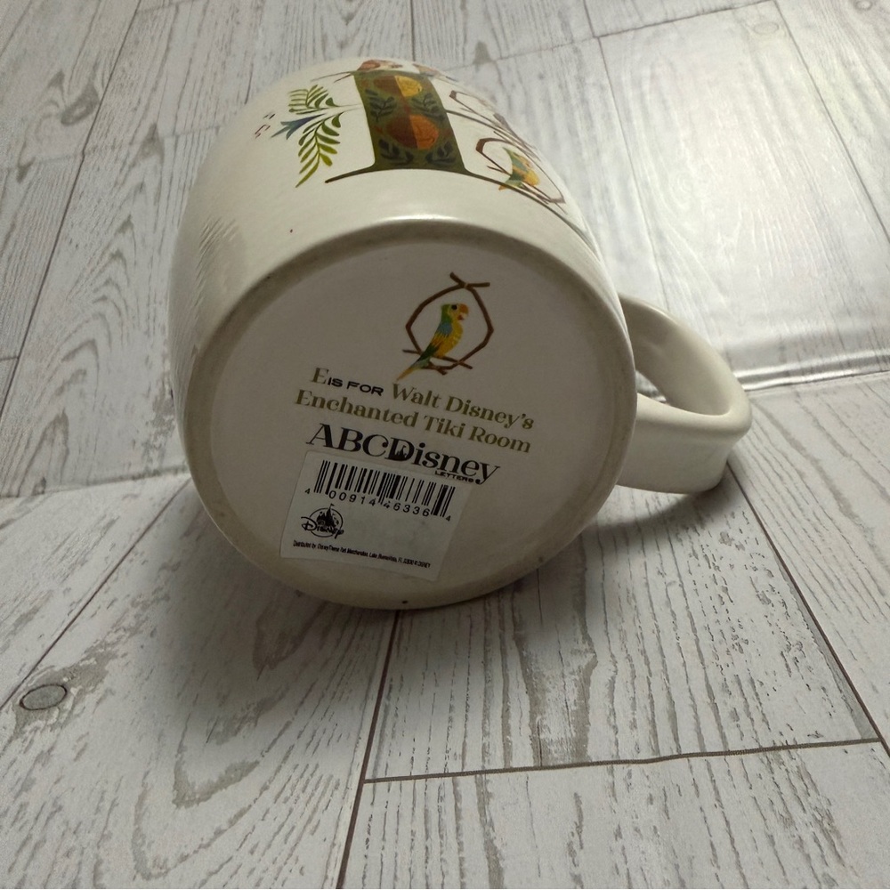 Disney Parks ABC Collection Mug Letter E for Enchanted Tiki Room Both Parks Bird - Picture 5 of 7